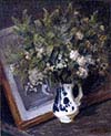 Flowers in a Delft Jug